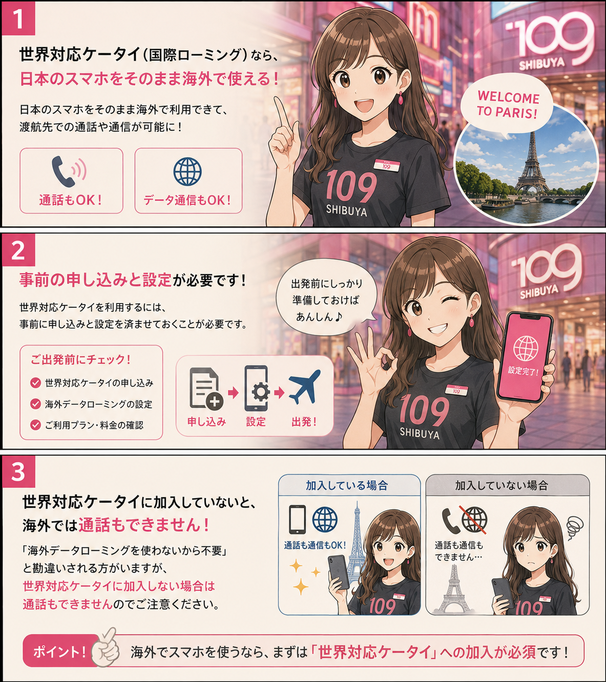 海外で通話利用だけでも世界対応ケータイ加入は必要？