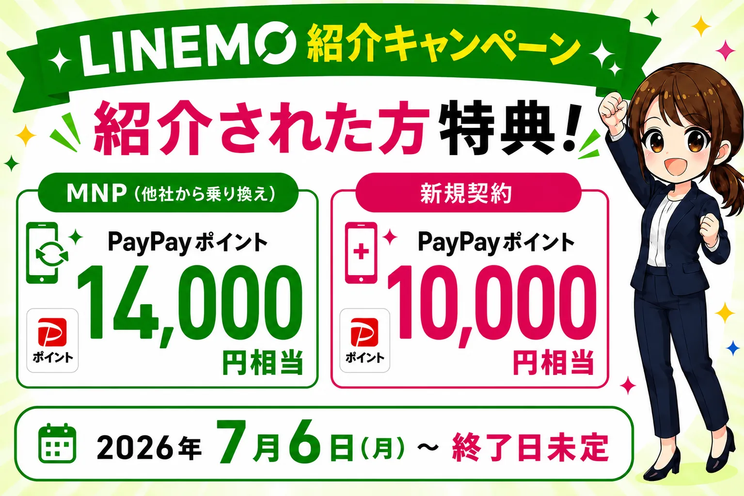 LINEMO紹介キャンペーン70660